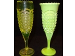 Canary and Nile Green Austrian Vase